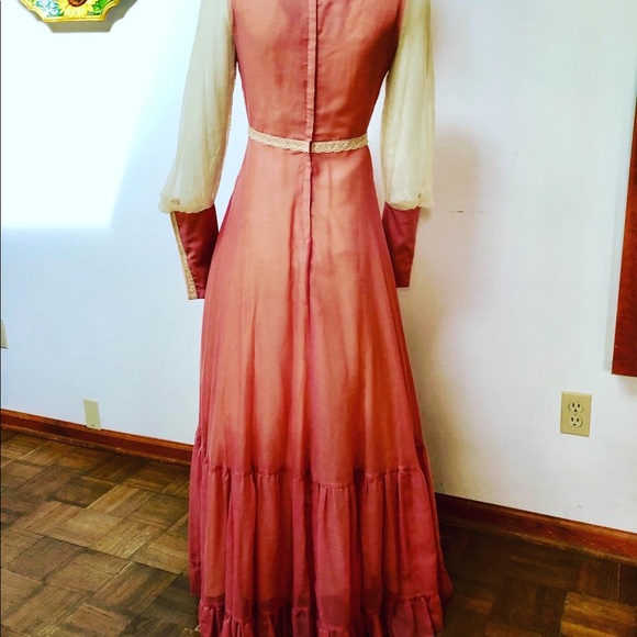 VINTAGE 70s GUNNE SAX BLACK LABEL ‘PRINCESS DREAM DRESS’ size 9 - Picture 4 of 9